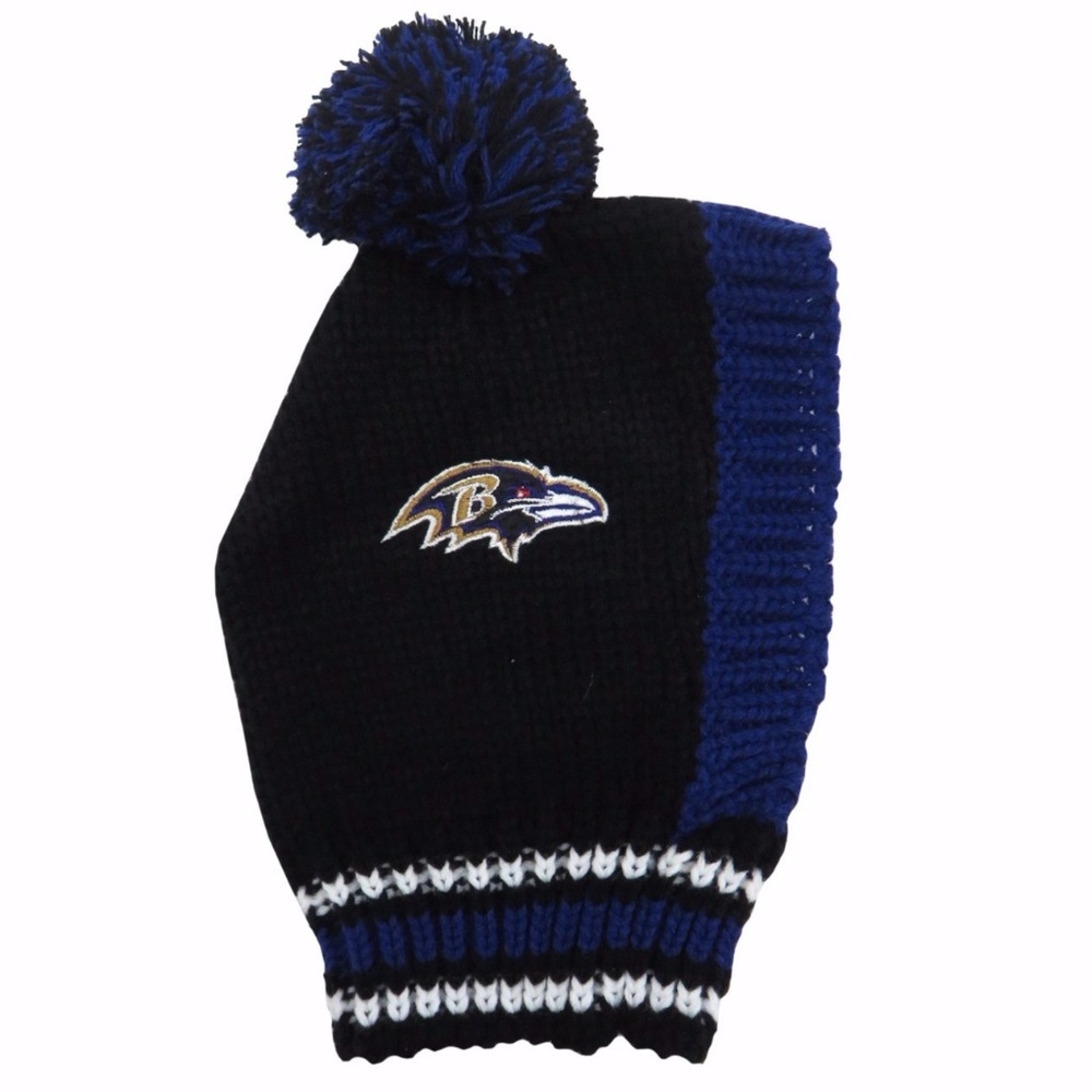 Baltimore Ravens Pet Knit Hat